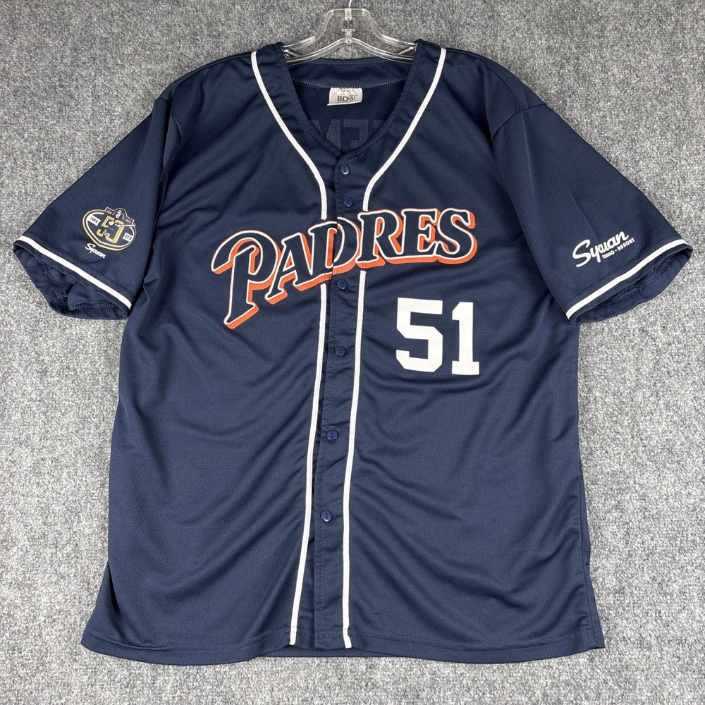 San Diego Padres Trevor Hoffman 51 Sycuan SGA Giveaway Jersey Blue Navy XL